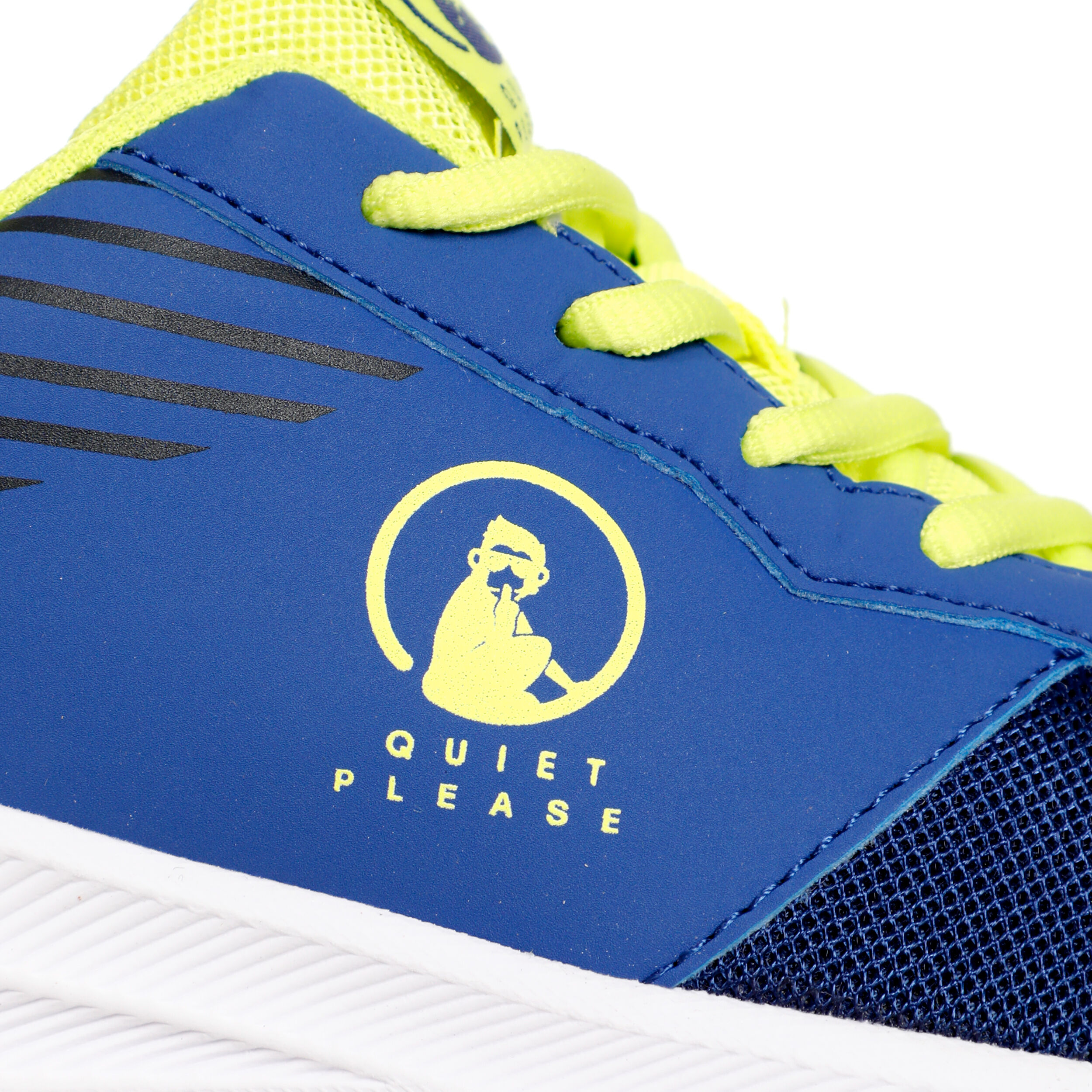Quiet Please Courtstyler Lace Up Chaussures Toutes Surfaces Enfants - Bleu , Jaune