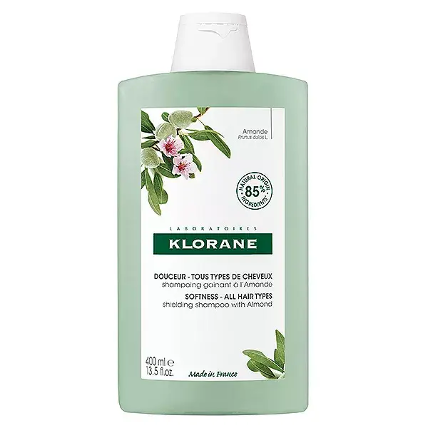 Klorane - Shampoo Fortificante de Amêndoas - Todos os tipos de cabelo 400 ml