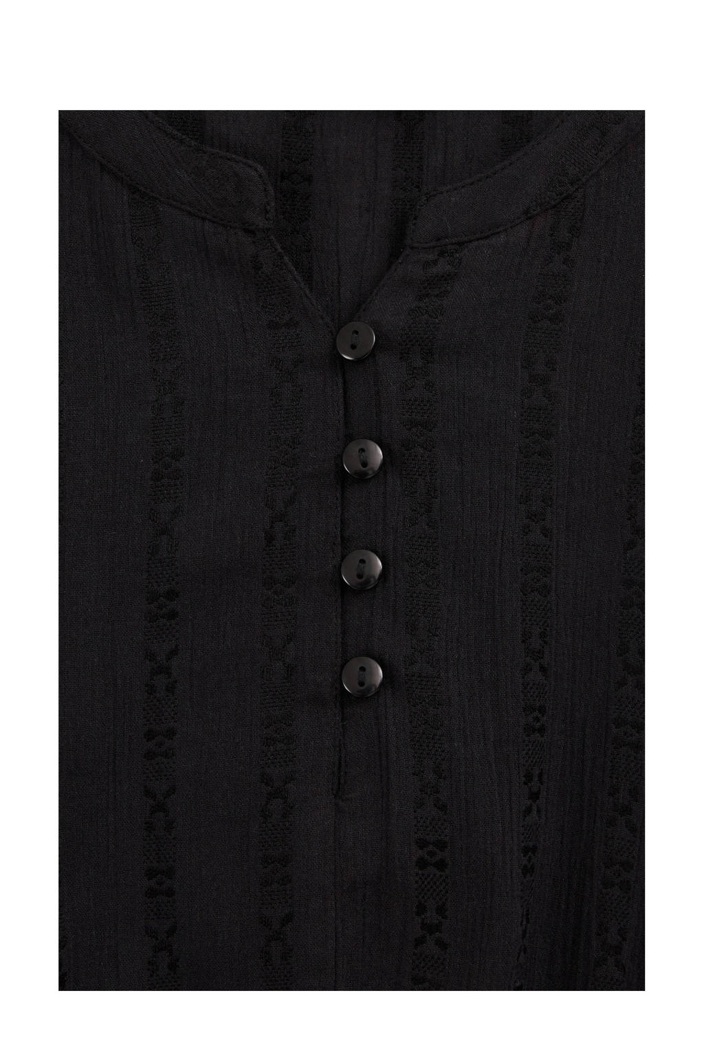 WE Fashion trapeze jurk zwart