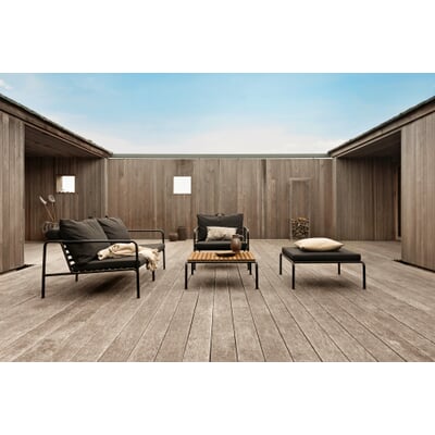 Loungehocker Avon, Schwarz / Grün