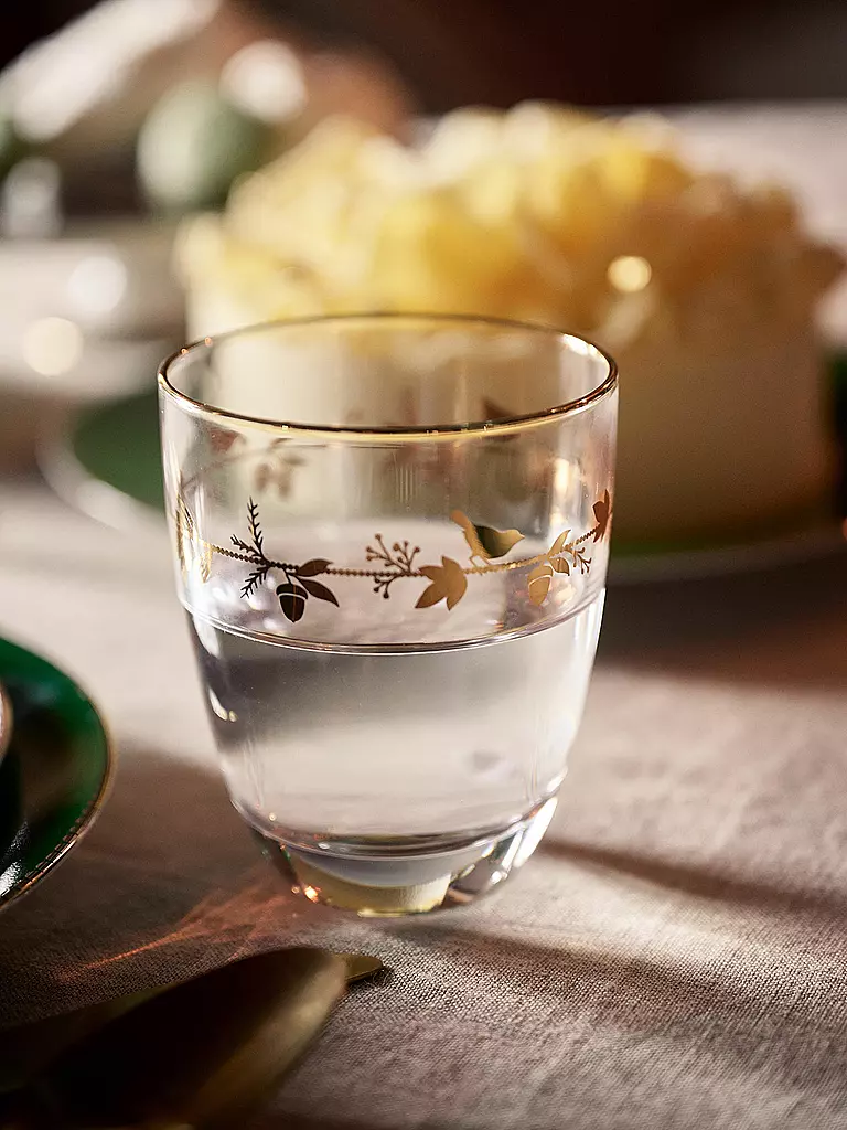 PIP STUDIO Trinkglas 360ml WINTER WONDERLAND gold gold