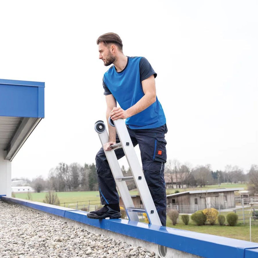 MUNK Step Touwladder met Nivello Traverse en clip-step R13 2x12 treden