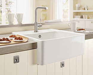 Villeroy & Boch O.novo gootsteen m. overloop 60x50x20cm ceramic  wit