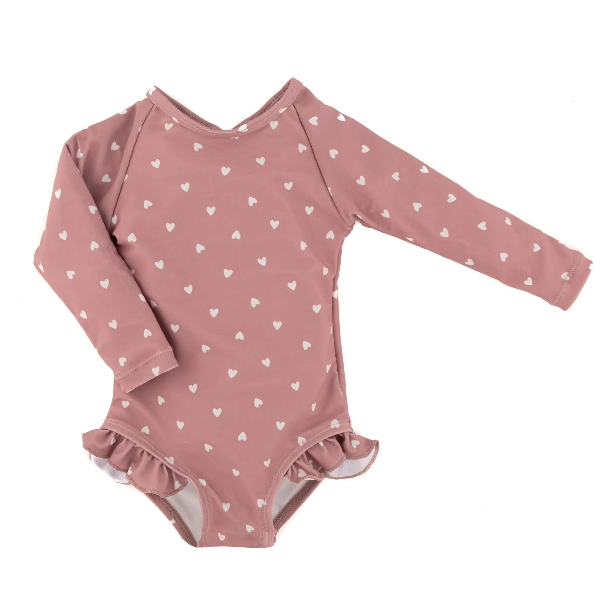 Current Tyed Maillot UV Volant Coeur 2-7ans