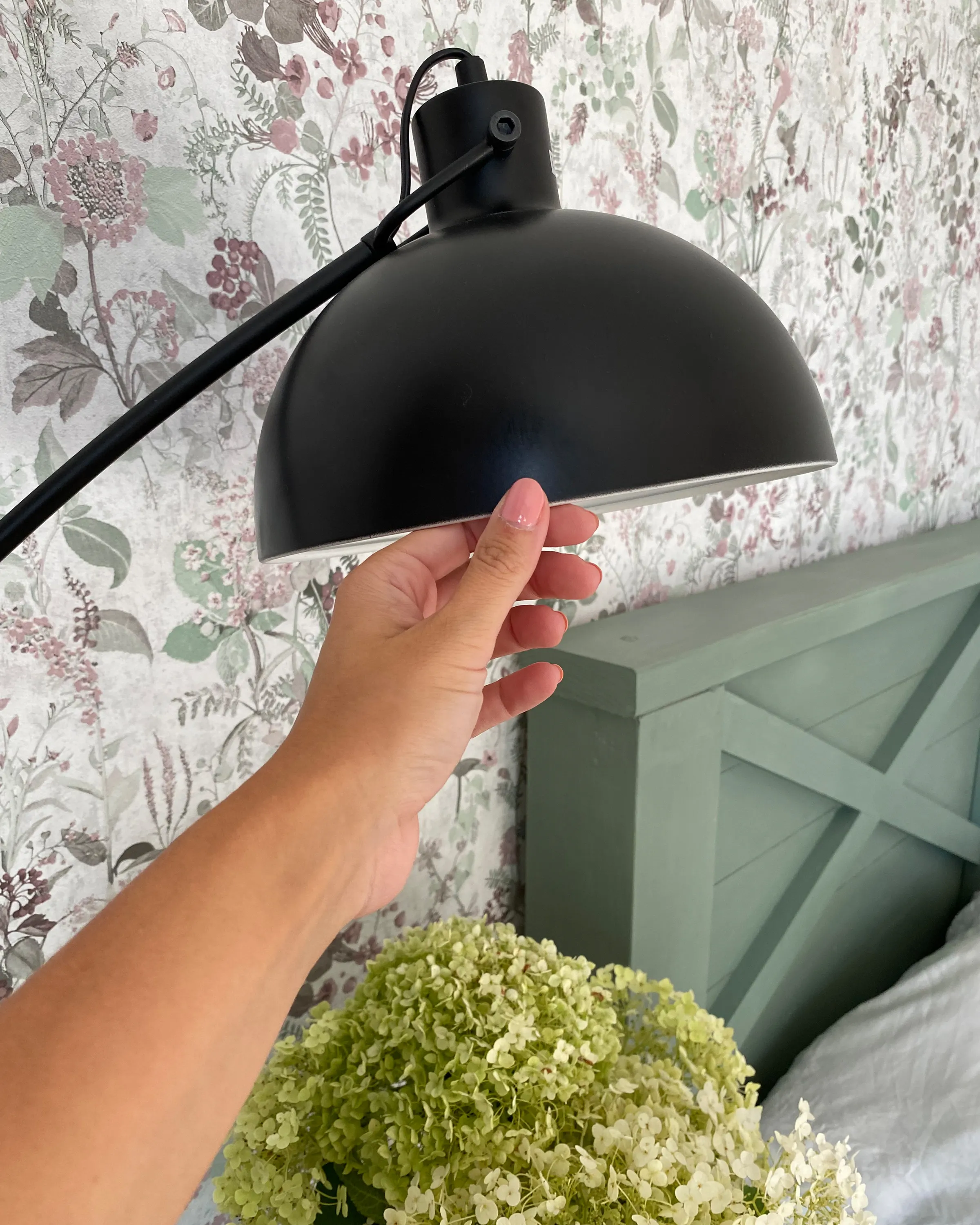 Staande lamp DINTEL Metaal Zwart