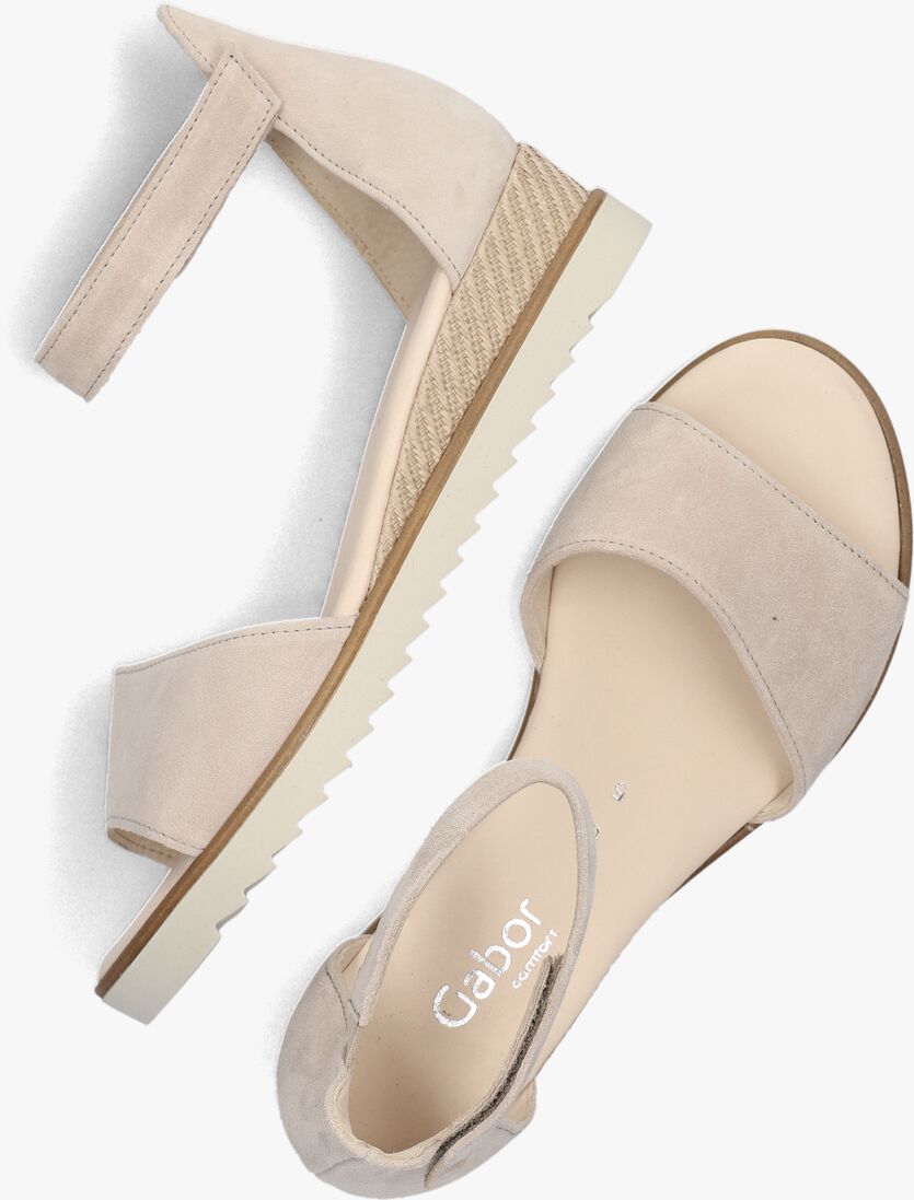 beige gabor sandalen met hak 780.2