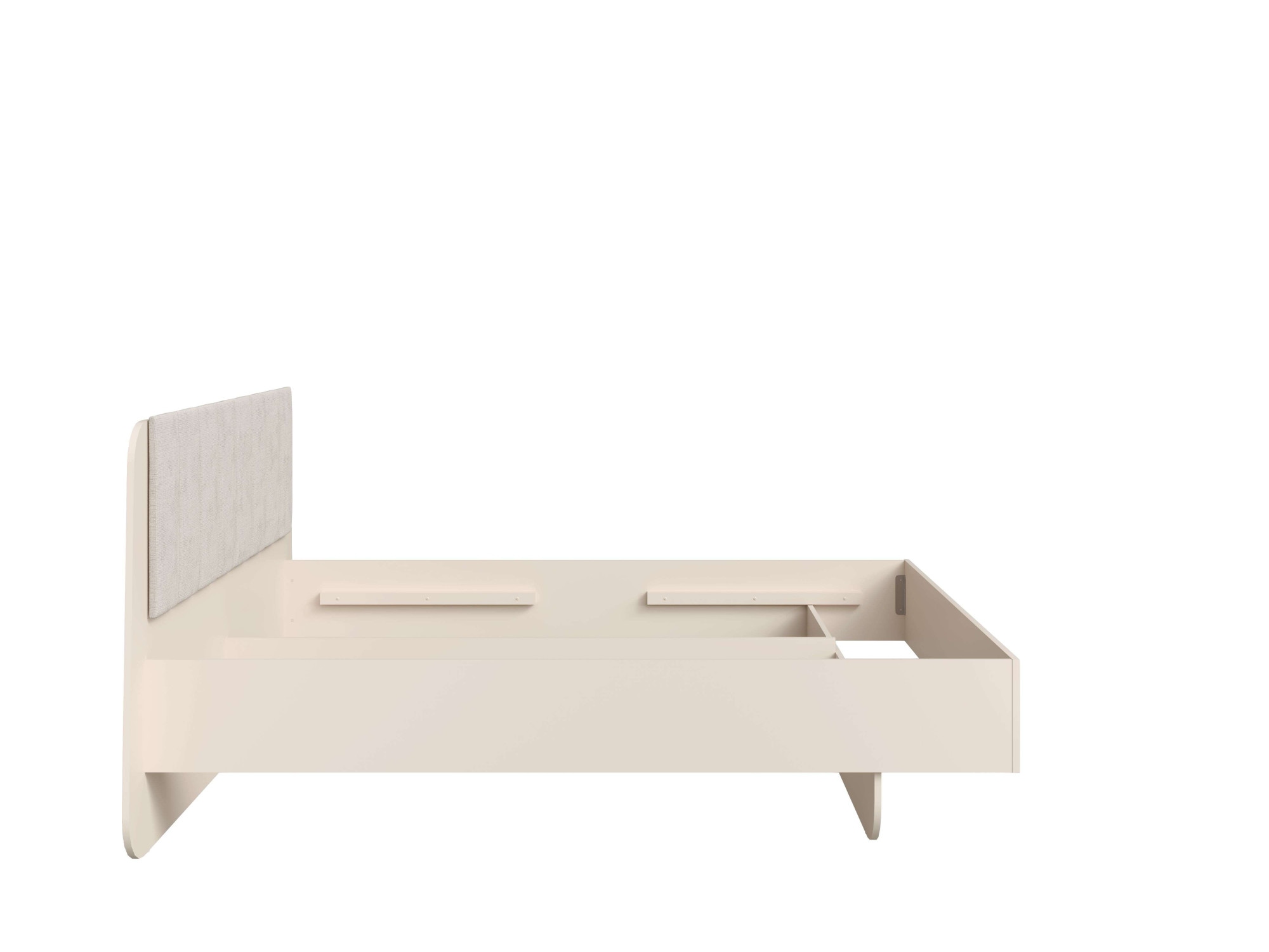 Home affaire Polsterbett »CLAREI mit gepolstertes Kopfteil, in 2 Breiten 160 und 180 cm« Bettgestell ohne Bettkasten und Matratze, gemütlich und modern