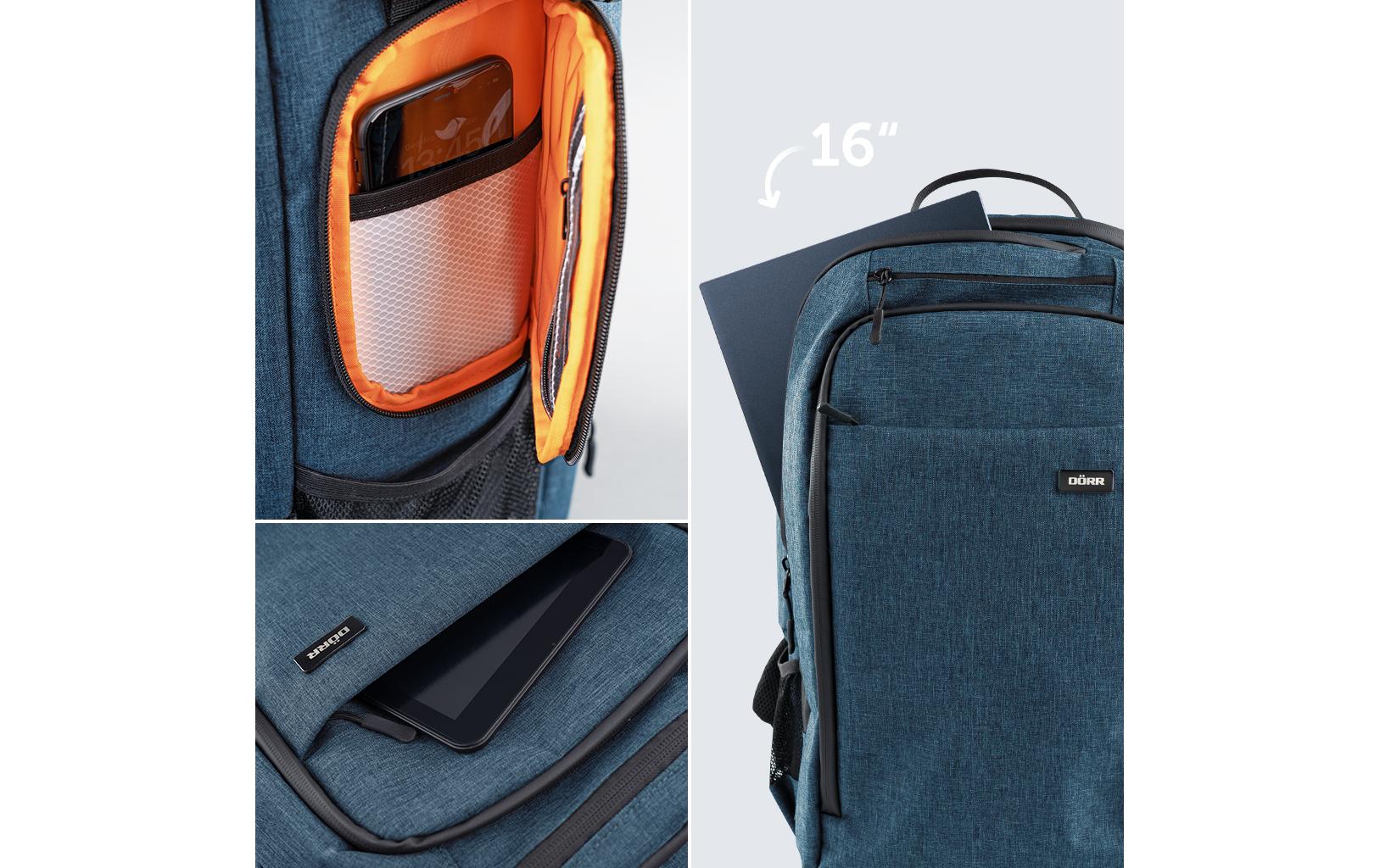 Fotorucksack Prag Pro Blau<br>Rucksack mit Platz für DSLR und Zubehör