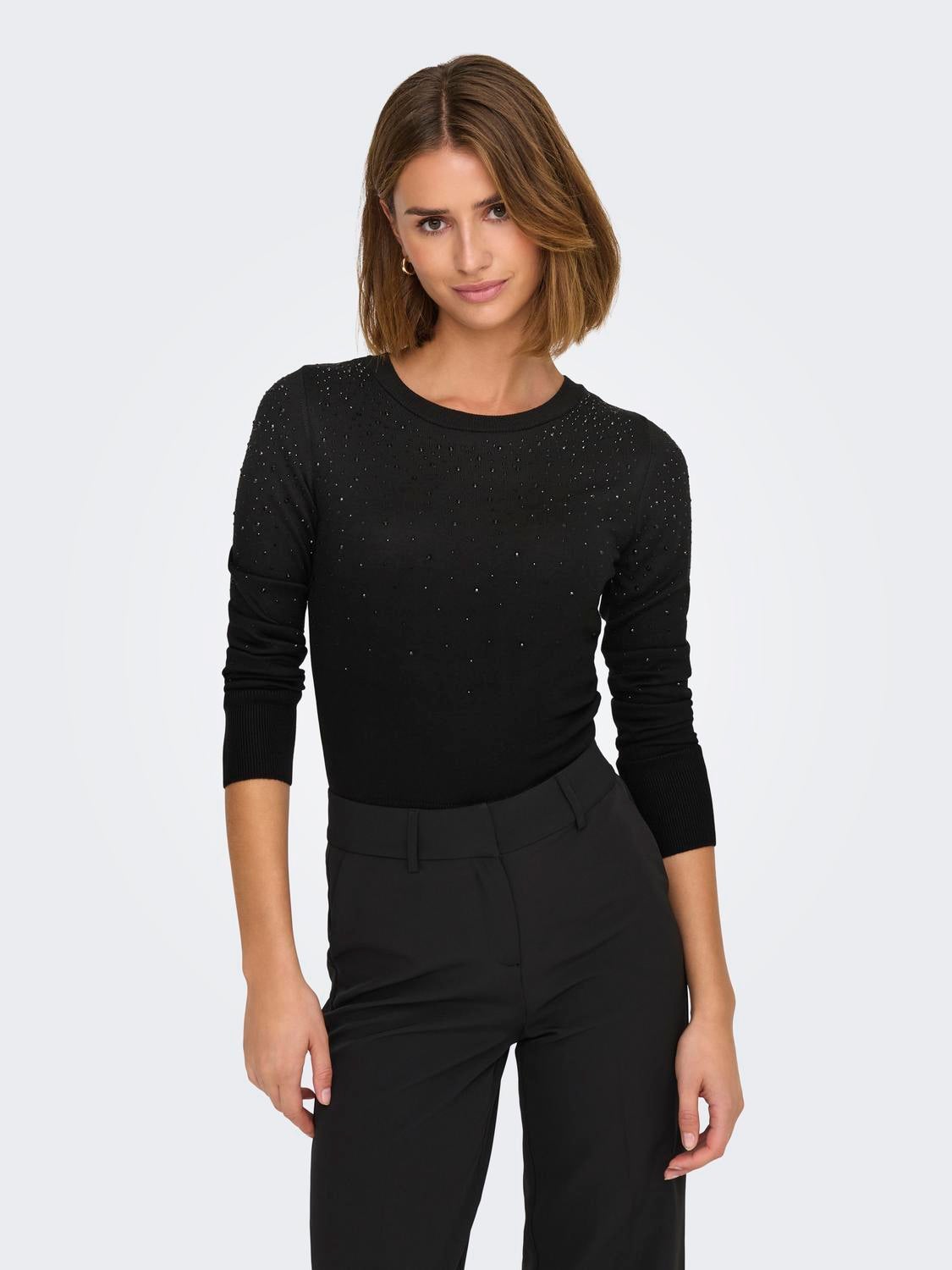 ONLSOLITA Strickpullover Black