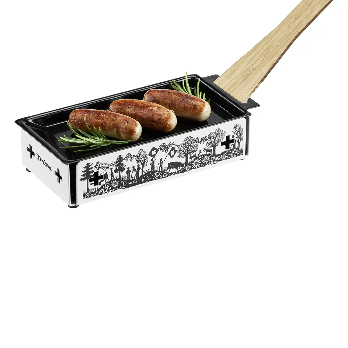 Kerzen-Raclette Trisa Kitchenette schwarz,weiss