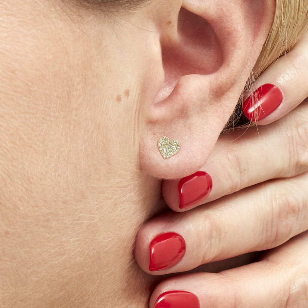 Boucles D'oreilles Puces Marta Or Jaune