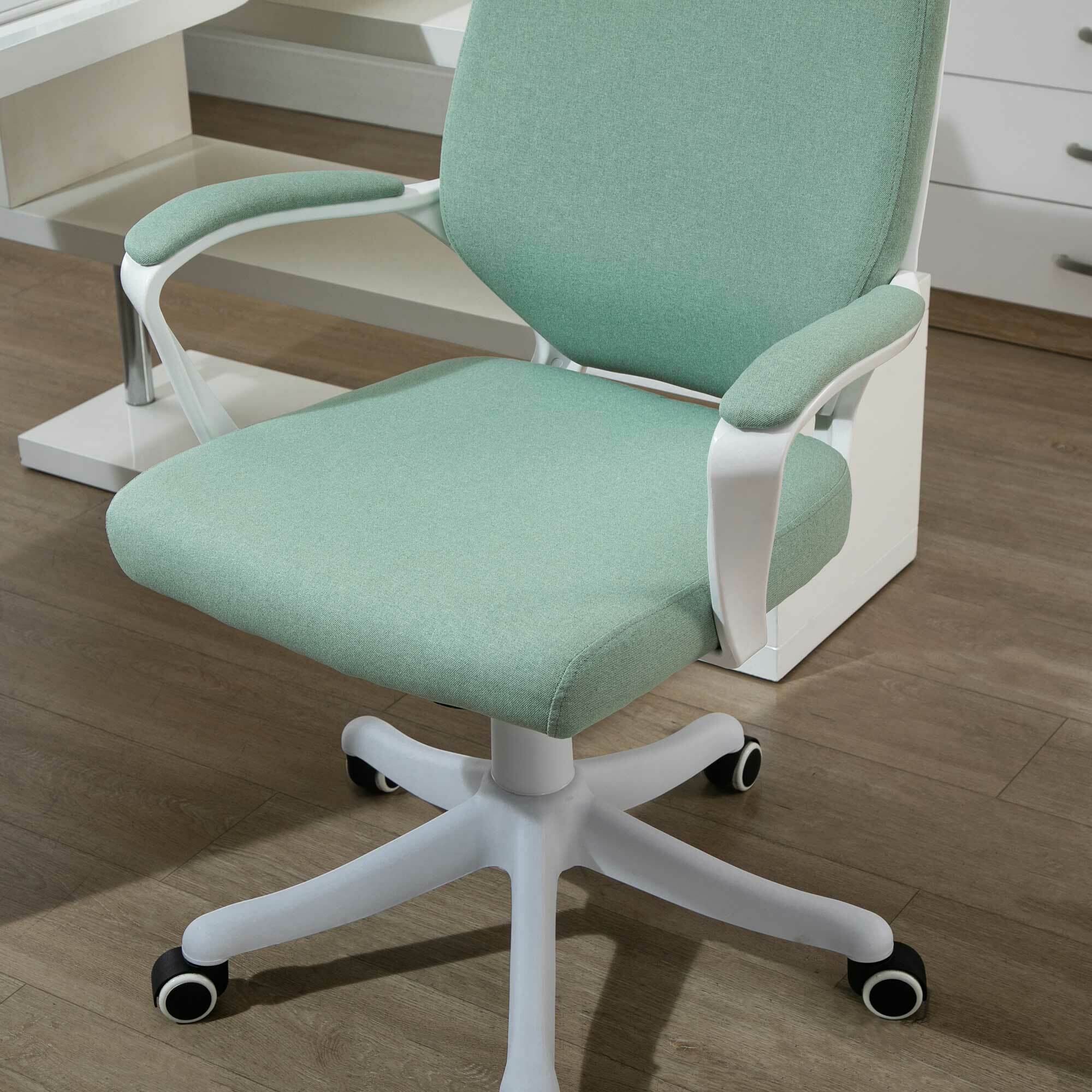 Vinsetto Bürostuhl ergonomisches liniendesign, weiche Polsterung 62 x 69 x 92-102 cm (BxTxH)