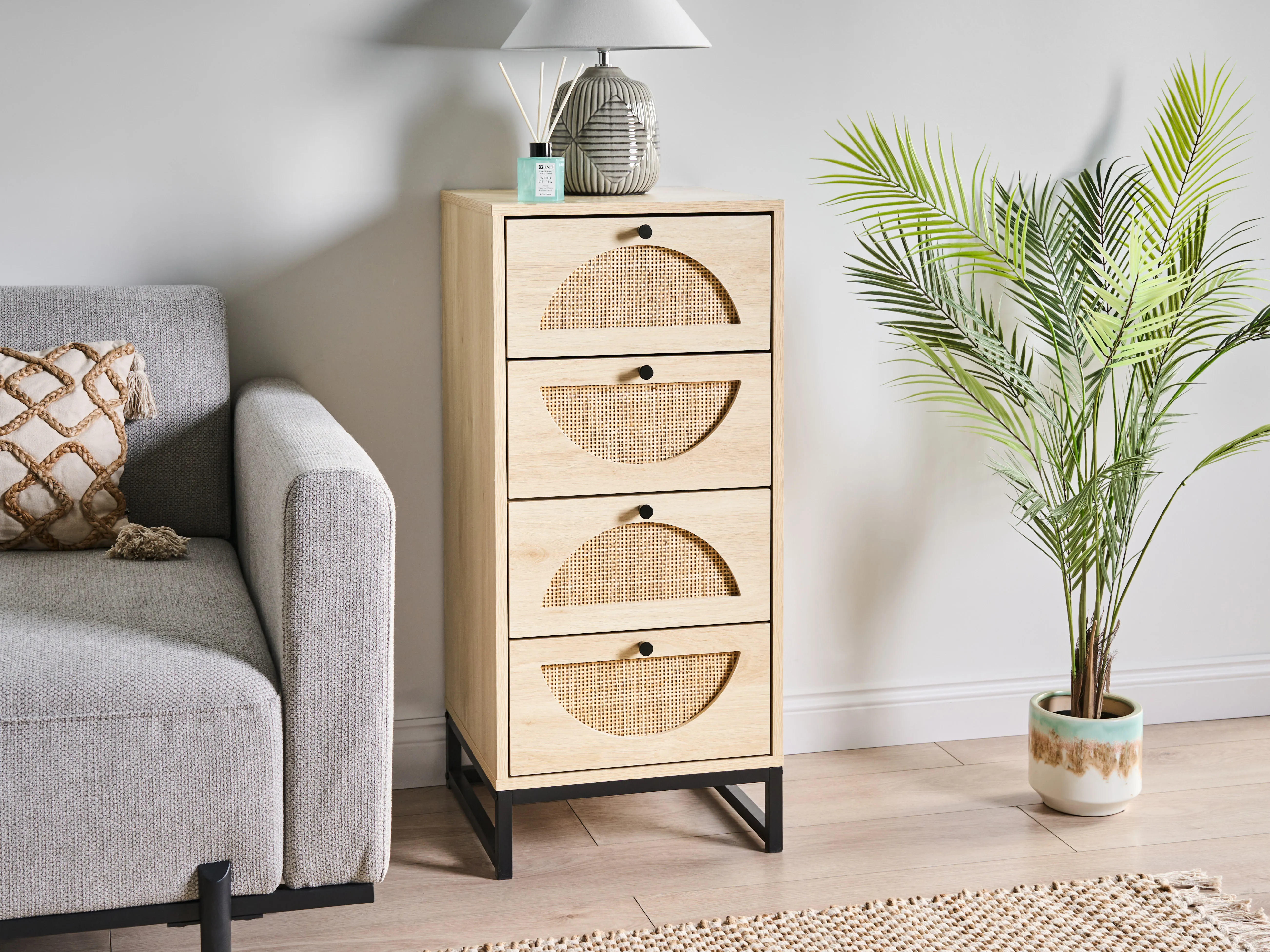Ladekast 4 lades BOTWOOD Lichtbruin