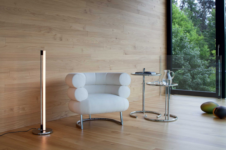 ClassiCon Adjustable Table E 1027 bijzettafel Ø52 helder glas