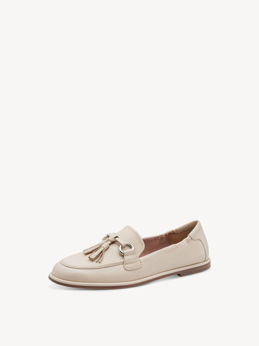 Leren Instappers - beige