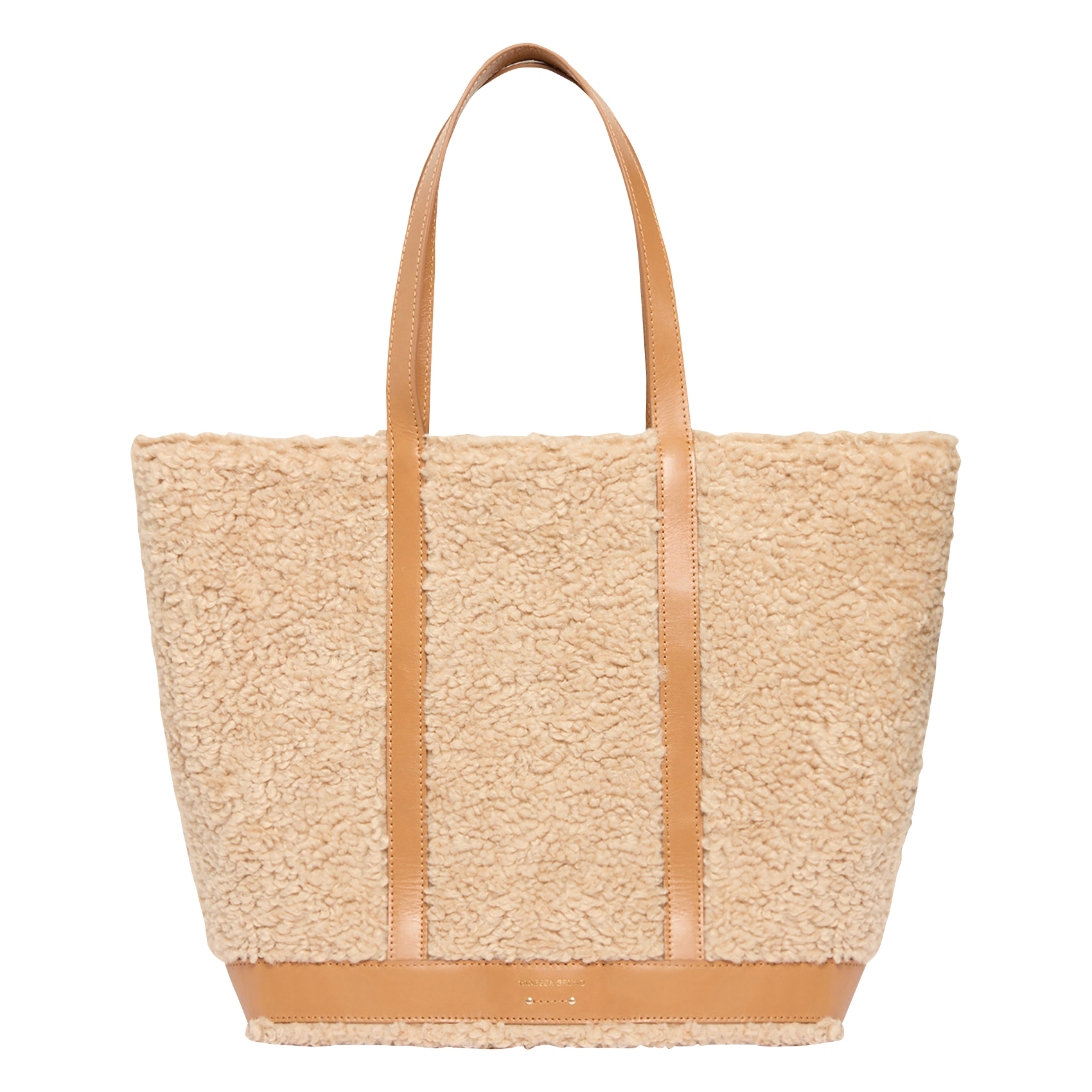 CABAS L - Cabas L effet fourrure | Beige
