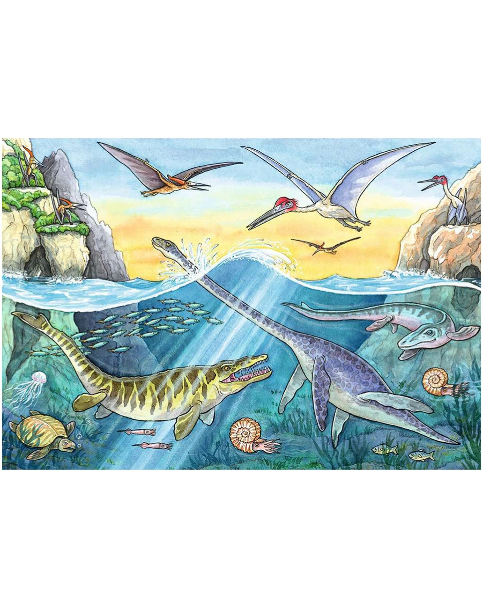 Puzzle SAURIER UND IHRE LEBENSRÄUME 2x24-teilig