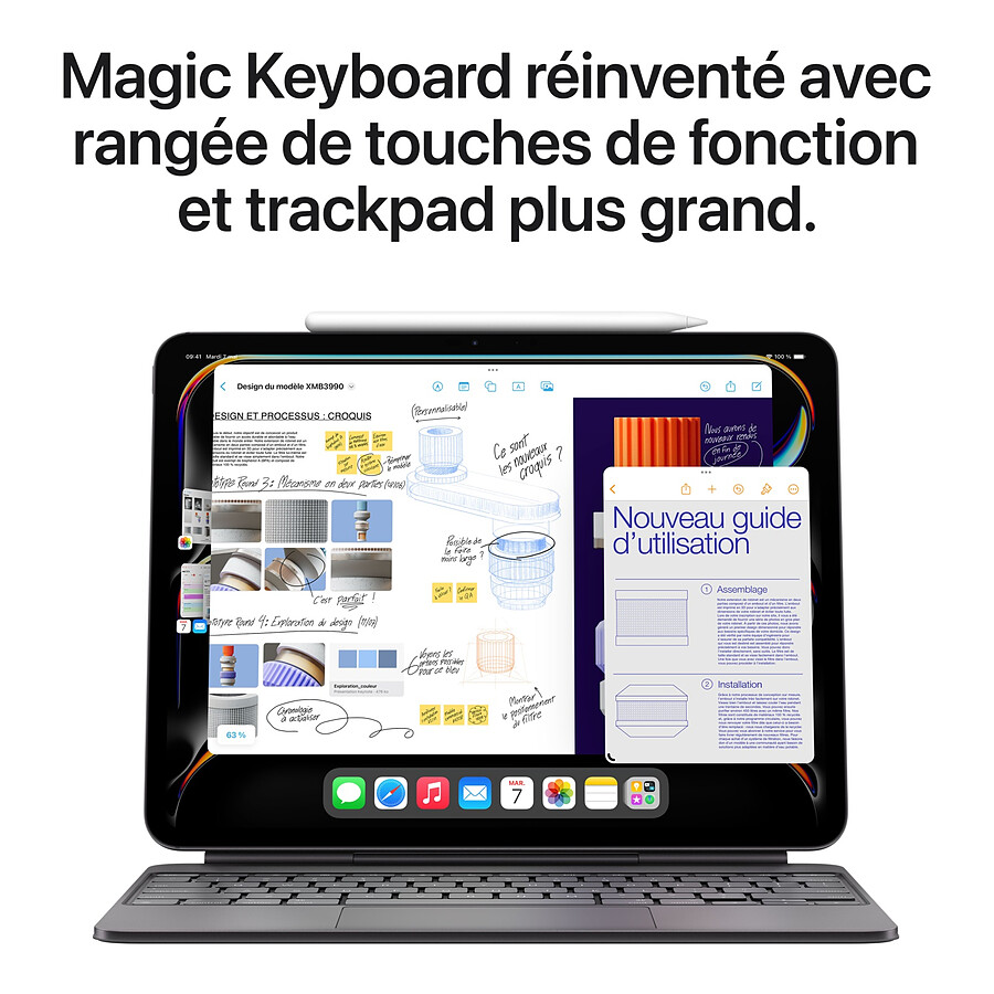Apple iPad Pro M4 2024 13 pouces nano-texturé Wi-Fi - 1 To - Argent