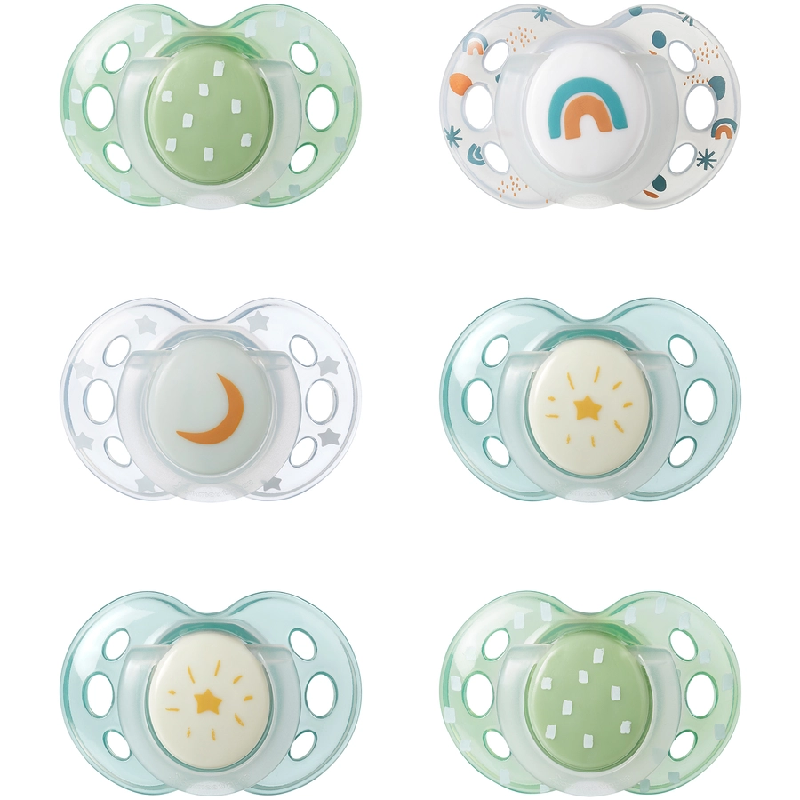 Tommee Tippee Schnuller Night für Jungen 18 - 36 Monate