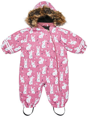 Petite Chérie Atelier Amour Vinterdress Baby, Flower Meadow Heather Rose