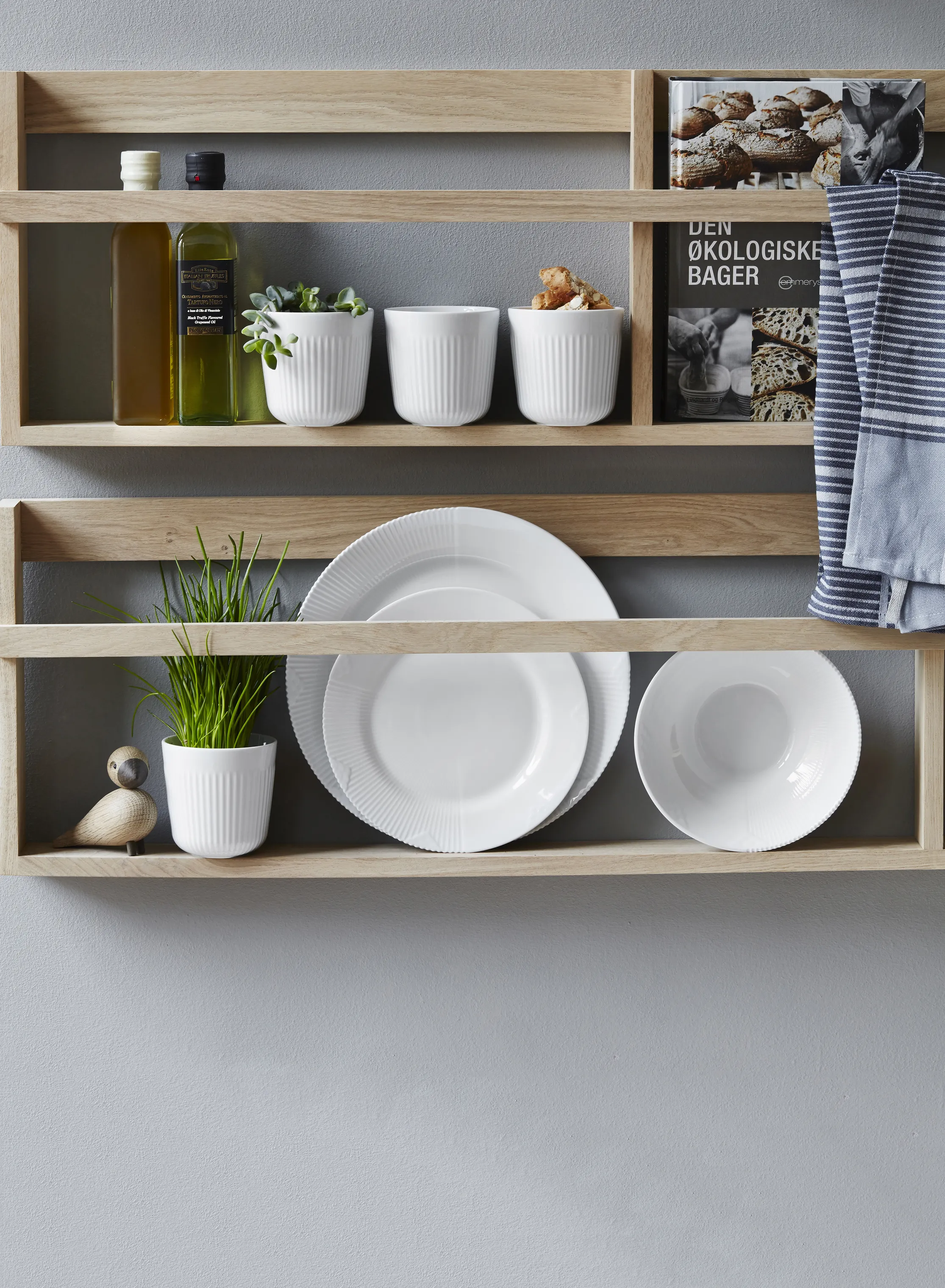 Royal Copenhagen Hvid Elements Frokosttallerken