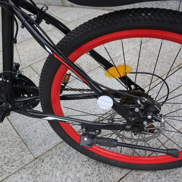Anti-tyveri AirTag cykelholder med refleks Grå