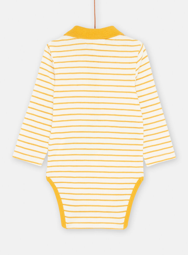 Body jaune à imprimé à rayures