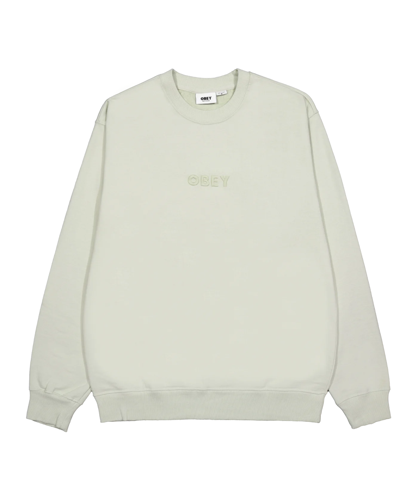 Obey Bold Recycled Crew Sweatshirt Grün