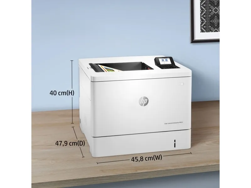 HP LaserJet Enterprise M554dn - Printer - farve - Duplex - laser - A4/Legal - 1200 x 1200 dpi - op til 33 spm (mono) / op til 33 spm (farve) - kapacitet: 650 ark - USB 2.0, Gigabit LAN, USB 2.0 vært