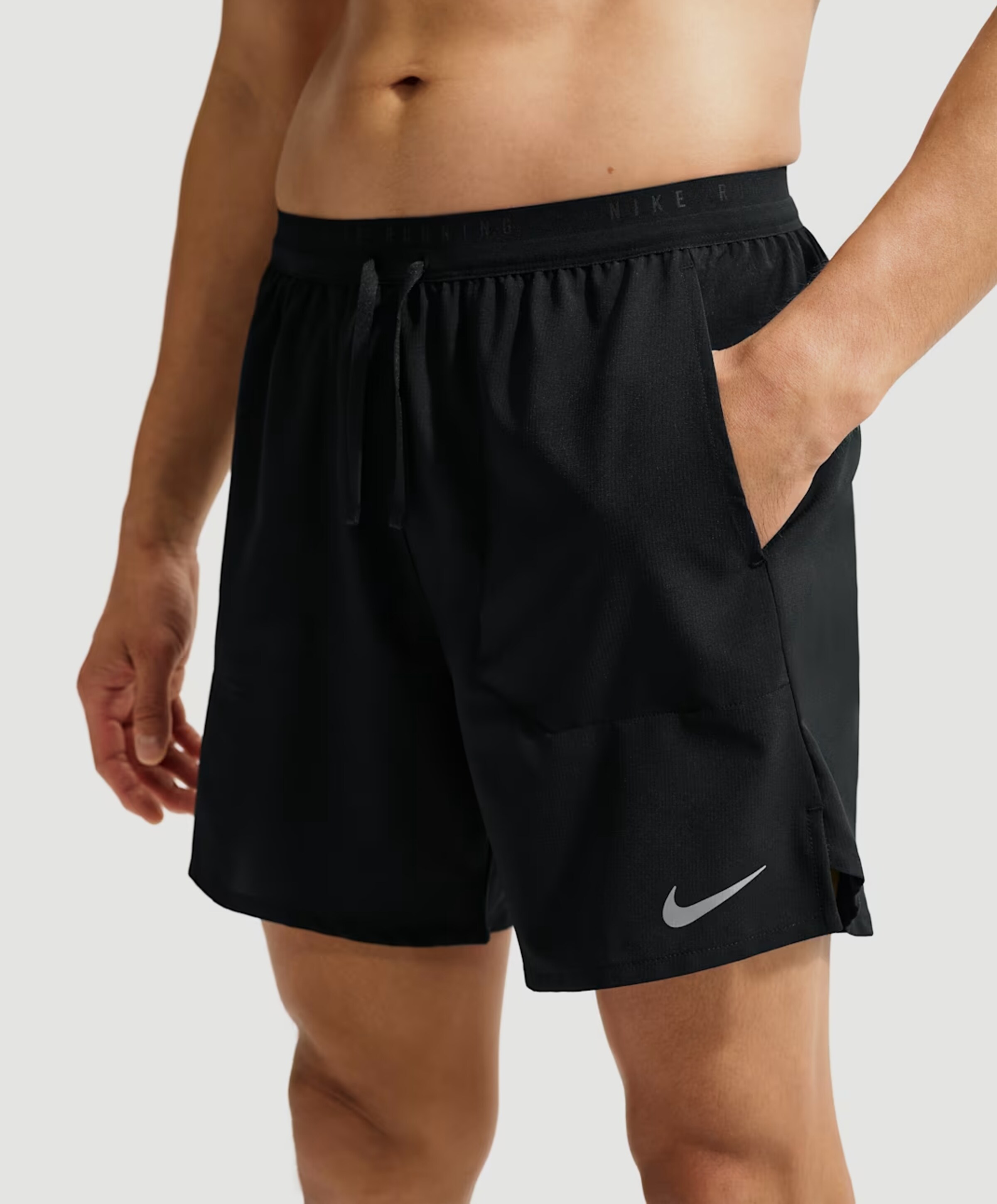 Nike M Nk Df Stride 7in Bf consum heren shorts zwart