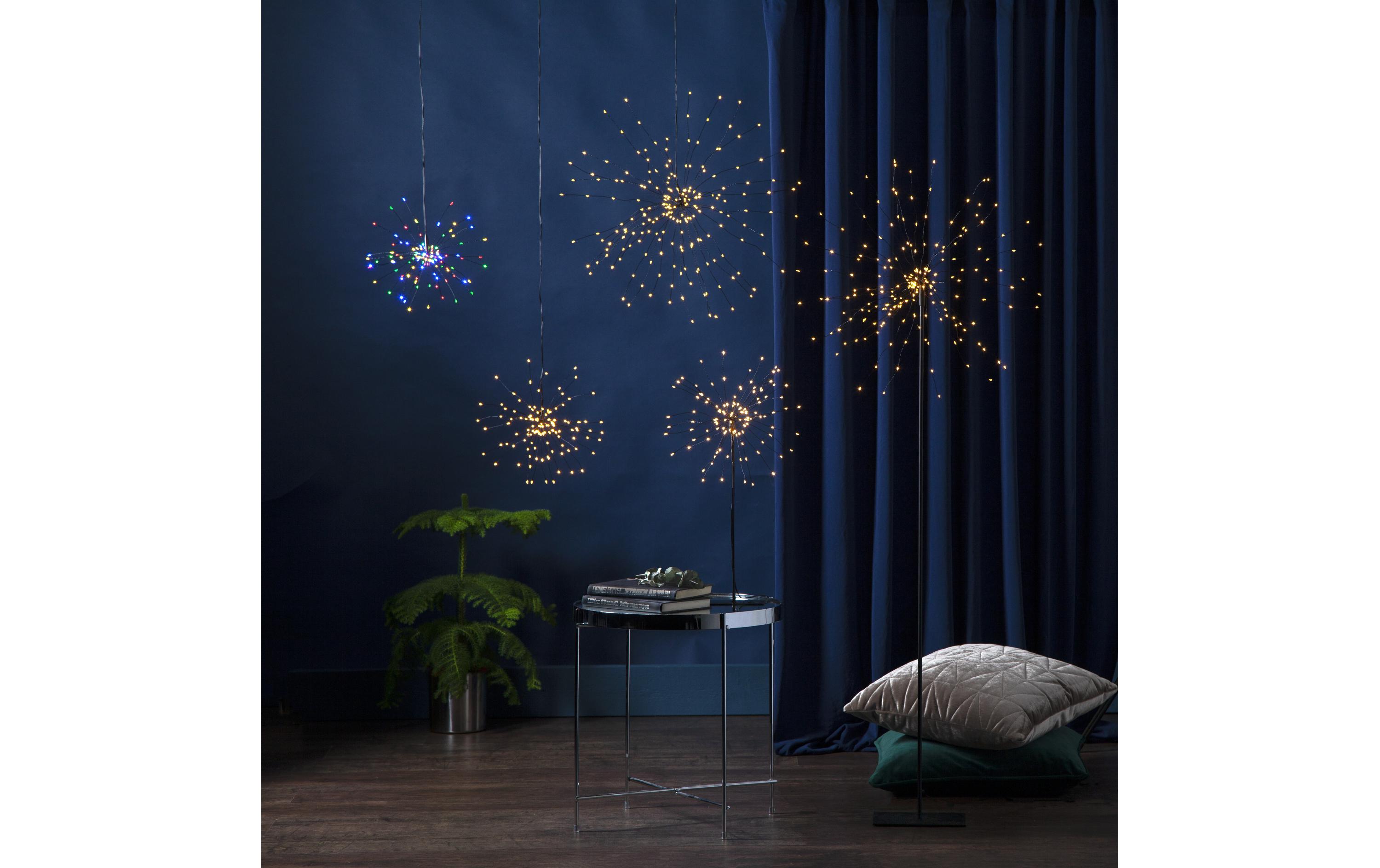 Hänger Firework, 120 LED, 26 cm, indoorHängedekoration in Feuerwerksform