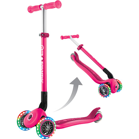 Primo foldbar 3-hjulet løbehjul - fuchsia