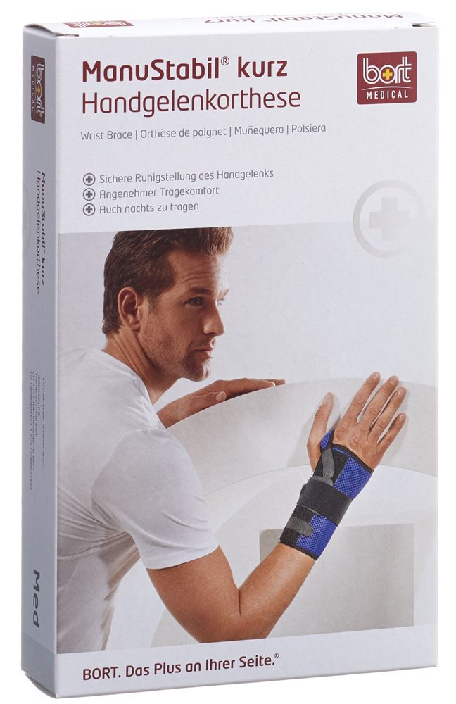 BORT Handgelenk kurz XS links schwarz 1 Stk