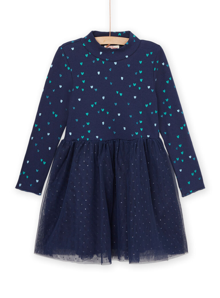 Robe à manches longues en tulle