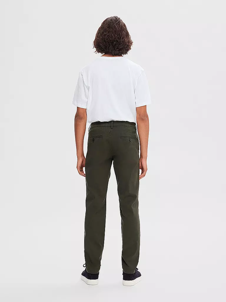 SELECTED Chino SLH 175 olive