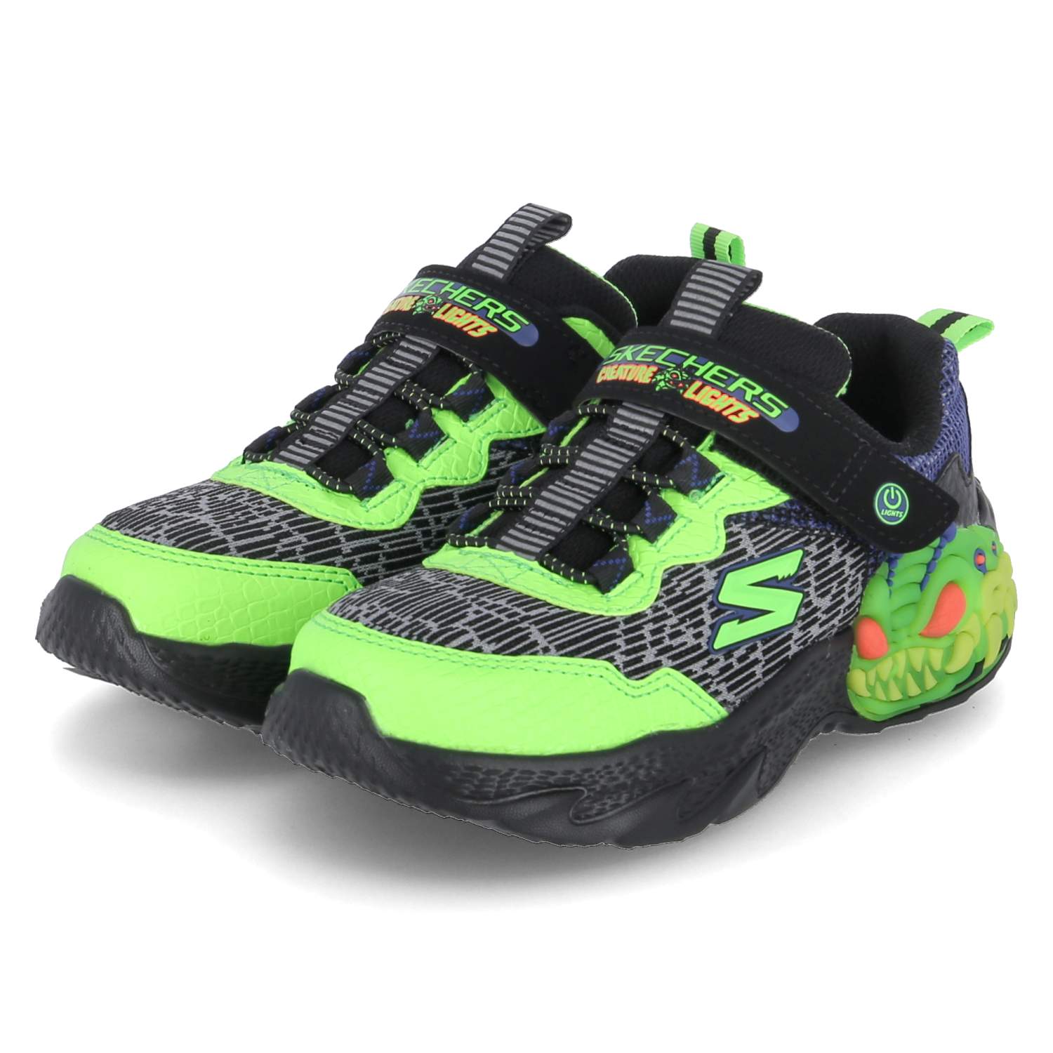 Skechers Low Sneaker CREATURE LIGHTS - schwarz-kombi