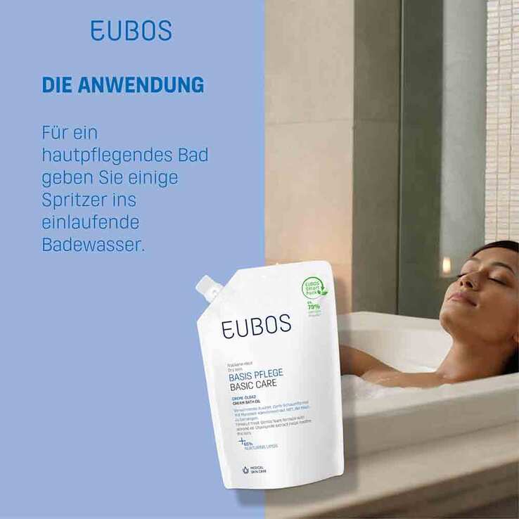 Eubos Creme Ölbad Nachfüllbeutel, 400 ml