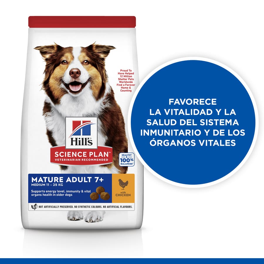 Ração Hill's Science Plan para cães adultos de porte médio com sabor de frango