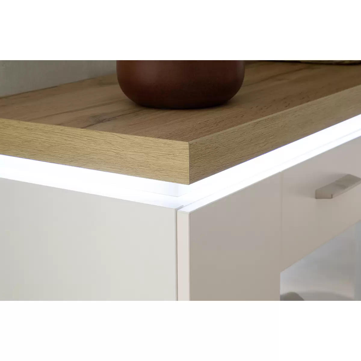 Highboard Cali Eiche,weiss