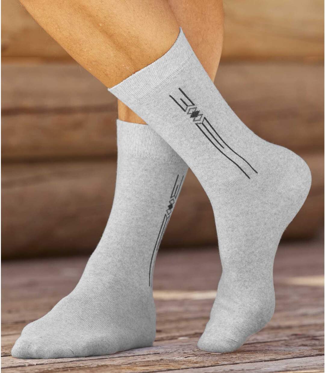 Lot de 4 Paires de Chaussettes Jacquard