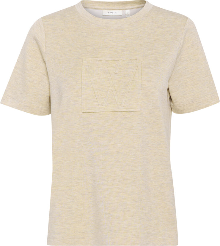 InWear VincentIW Logo Tshirt Melange Vanilla melange