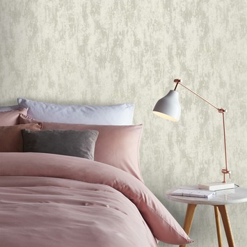 Vliesbehang Raven warmgrijs 106986