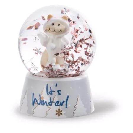 NICI Schüttelkugel Schneekatzen 6,5cm, sortiert