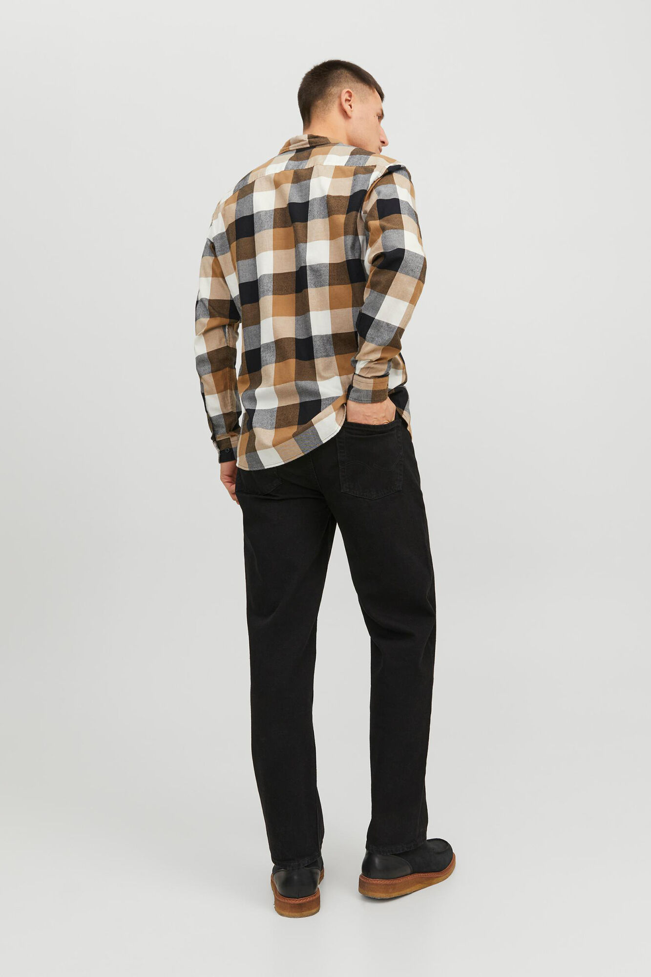Camisa xadrez de sarja