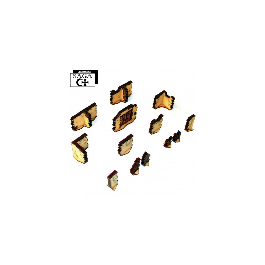 SAGA: Arabic Tall Walls With Large Gate & T Sections