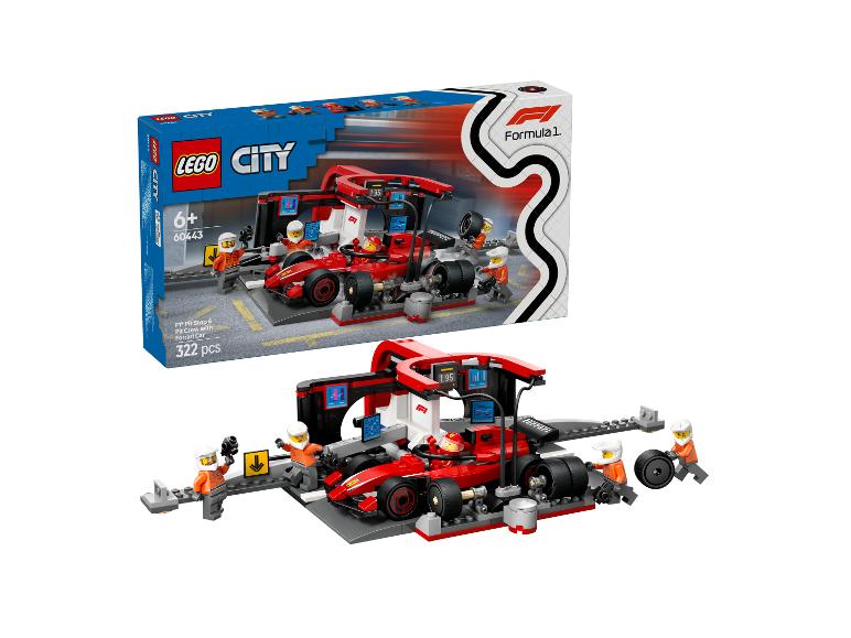 F1® pitstop en pitcrew met Ferrari auto 60443