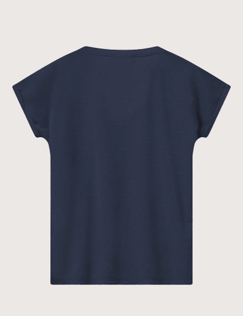 MOS MOSH TOP FEMME COL V KILANA MARINE