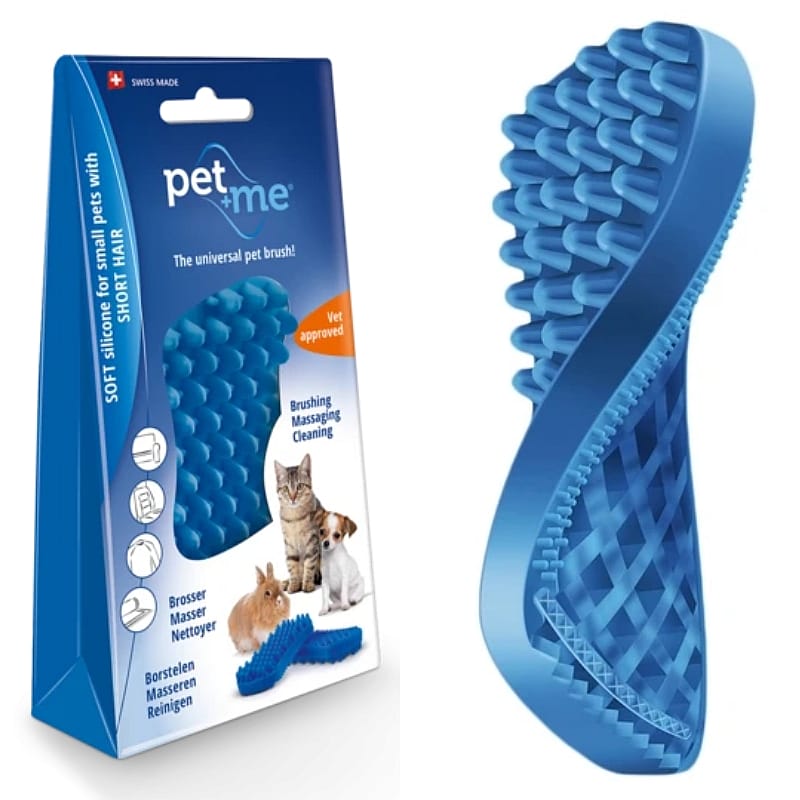 Pet+Me Borstel Cat short Hair Blue