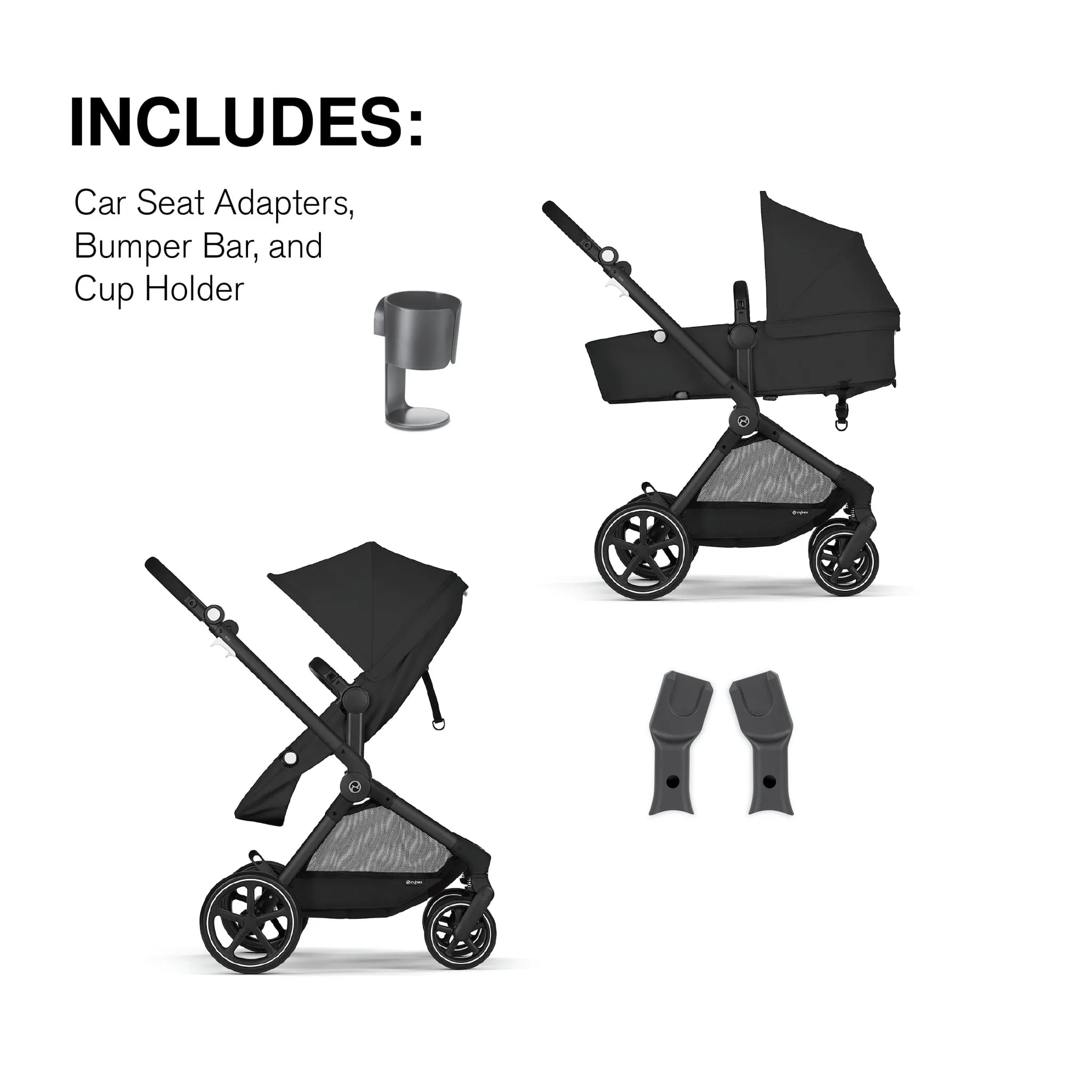Cybex Poussette Eos - Noir Moon