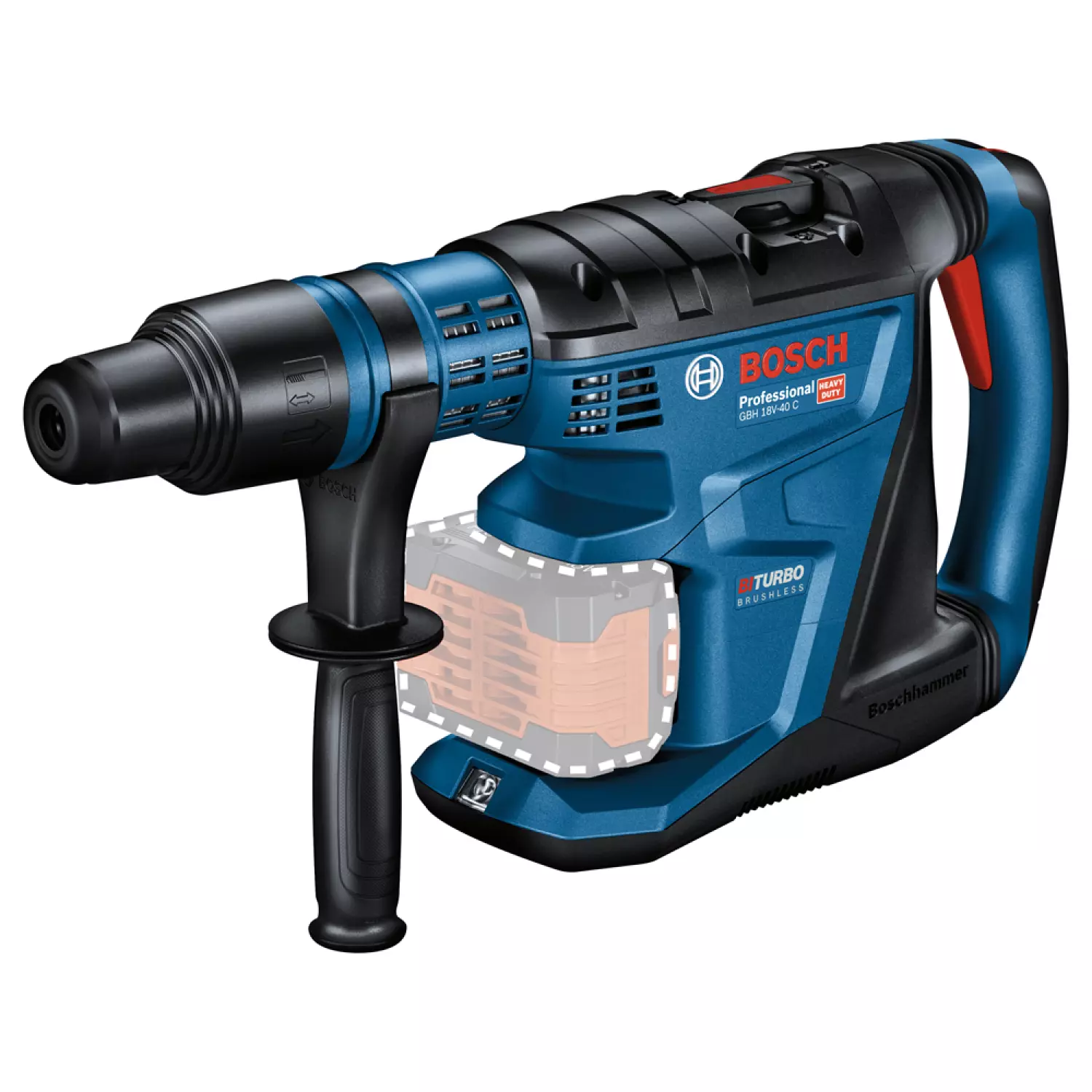 Bosch GBH 18V-40 C 18V Li-ion Accu boorhamer body in XL-Boxx - 9J - 40mm